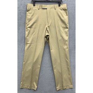 Perry Ellis America Pants Mens Size 34 X 29 Beige Business Work Career RN 37763